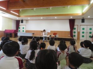 お人形を使って勉強したよ。