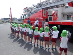 消防署のお仕事について、沢山教えていただきました。